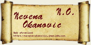 Nevena Okanović vizit kartica